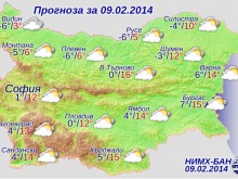 Максималните температури на места днес ще достигнат до 16°