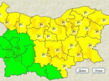 Силен вятър в Пловдив, температурите падат
