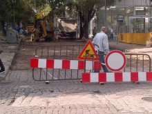 Започна премахването на паветата по "Петко Д. Петков" между "Кап. Райчо" и "Княгиня Мария Луиза"