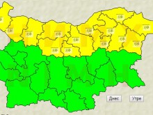 "Жълт" код за сняг за Северна България