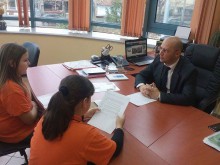 Ученици от ОУ "Яне Сандански" интервюираха кмета на район "Южен"