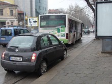 Верижна катастрофа на "Руски" в дъжда