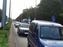 Огромно задръстване по булевард "Шести септември"