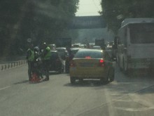 Катастрофа до Бетонния мост образува задръствания 