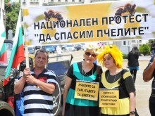 Пчеларите излязоха на протест пред Парламента 