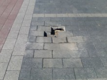 Дупка зейна на Малката главна, фирмата-изпълнител я поправя за своя сметка