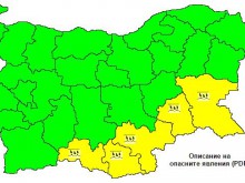 "Жълт" код заради обилни валежи в 5 области за утре