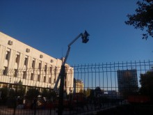 Заснемат разкопките пред Пощата от птичи поглед