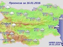 Днес ще вали дъжд, по-късно ще премине в сняг