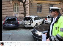 Пиян полицай блъсна 51 паркирани коли