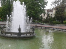 Грозна гледка във Фонтана с пеликаните, оправиха го