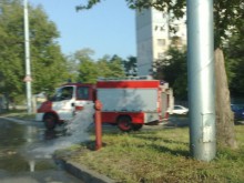 Аварира пожарен кран в Пловдив