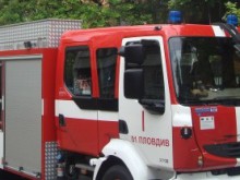 Микробус горя тази вечер в Пловдив