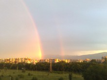 Две дъги над Пловдив след дъжда, гледката бе повече от красива!