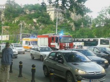 Верижна катастрофа на "Цар Борис Трети", има пожарна и линейка!