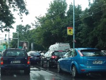 Задръствания в Пловдив след дъжда