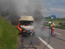 Пловдивчани оцеляха по чудо, след като микробусът им се възпламени край Цюрих