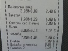 Тази касова бележка от наш ресторант ще ви разбие 