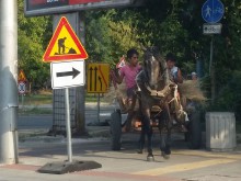 Хлапета подкараха каруца по велоалея в Пловдив