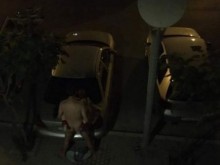 Снимаха разкрепостена двойка да прави луд секс върху кола у нас (18+)
