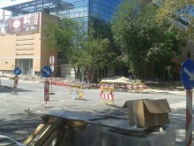 Отвориха едното кръстовище до мол "Марково тепе", частично затвориха другото