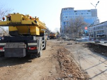 Още един павиран участък в Пловдив отива в историята