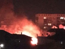Горя дърводелски цех на улица "Вегетарианска" в Пловдив