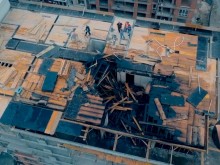 Зрелищно видео от пожара в "Корона" в Пловдив