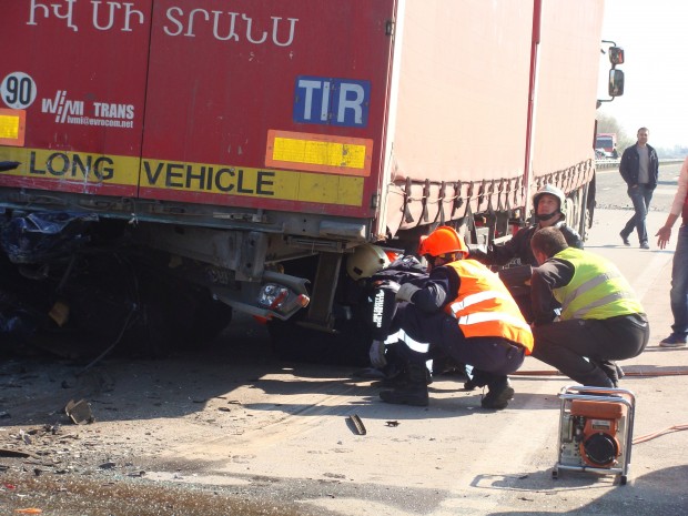 Шофьор от Ямбол почина след катастрофа на автомагистрала Тракия В