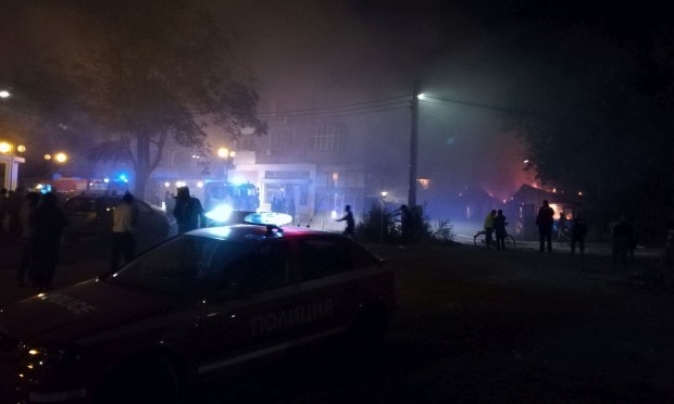 Голям пожар в Пловдив зад ресторант "Елеа", който се намира