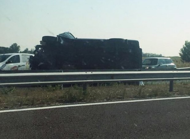 Преди минути е станала катастрофа на автомагистрала Тракия в района