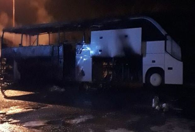 Автобус се е запалил тази нощ преди Ихтиман посока София