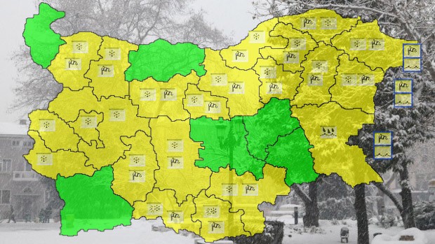 Varna24.bg. Ще вали сняг, количества 10-20 л/кв.м. Ще духа северен