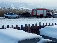 Зрелищна катастрофа с джип на Околовръстното на Пловдив