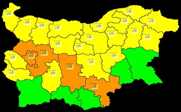 Промениха прогнозата за Пловдив а също и степента на предупреждението