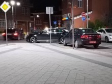 Вижте реакцията на баровец, когато видя "Спрял си като г*з!" върху колата си до Търговската!