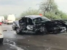 Вън от опасност е животът на детето от сблъсъка на магистралата