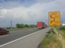 Свалиха камионите от АМ "Тракия" край Пловдив