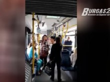 Истински екшън се разигра тази вечер в градския транспорт
