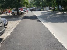 От "Източен" се похвалиха с обновен тротоар