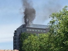 Пожар в района на хотел "Марица"! Горят отпадъци в реката