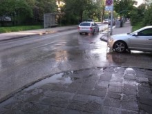 ВиК авария затваря голяма улица в Кючука!