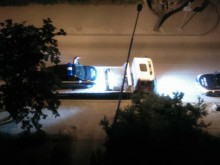 Среднощно произшествие в Кючука, "Пътна помощ" транспортира пострадалата патрулка!