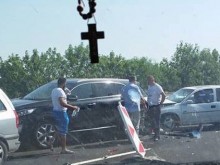 Няколко помлени коли на магистралата между Пловдив и Стара Загора