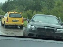 Очевидец: Пловдивско БМВ катастрофира и затапи АМ "Тракия"