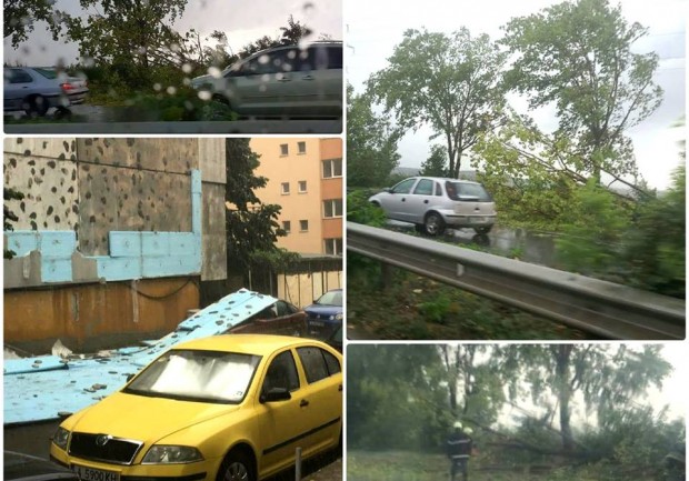 Сериозни щети нанесе свирепата буря преминала през Бургас предаде репортер