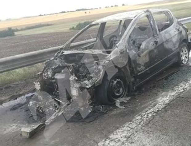 Страховит инцидент край 332-ия километър на автомагистрала Тракия в посока