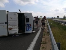 Зверска катастрофа на АМ "Хемус", отбиват движението по пътя Варна-Русе