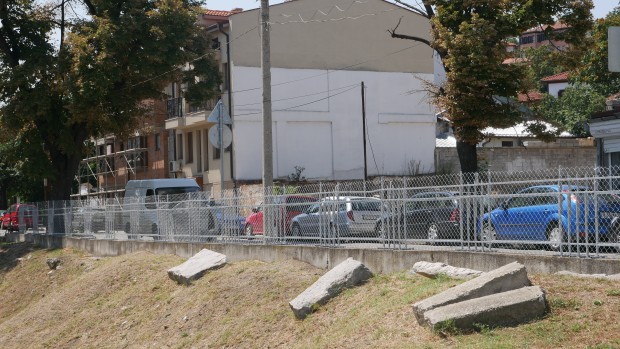 Обезопасяват Източната порта предаде репортер на Plovdiv24 bg  Обектът вече е опасан