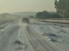 АМ "Хемус" побеля, картината е нереална!
